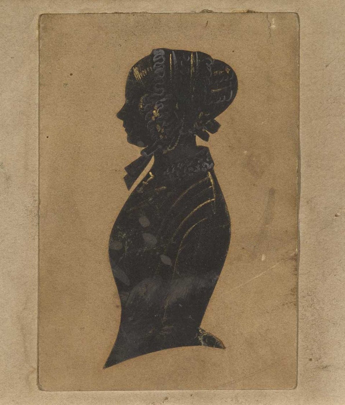 história da silhueta — painted silhouette