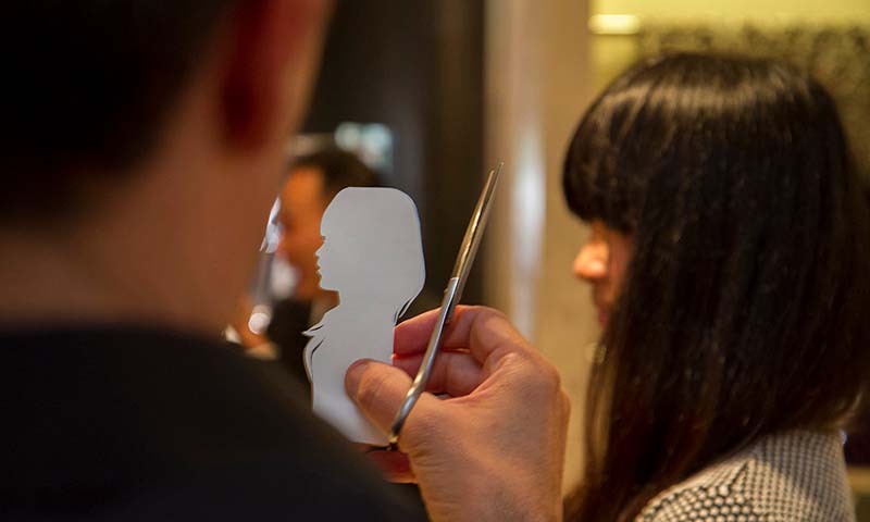 silhuetas em casamentos — sessão ao vivo