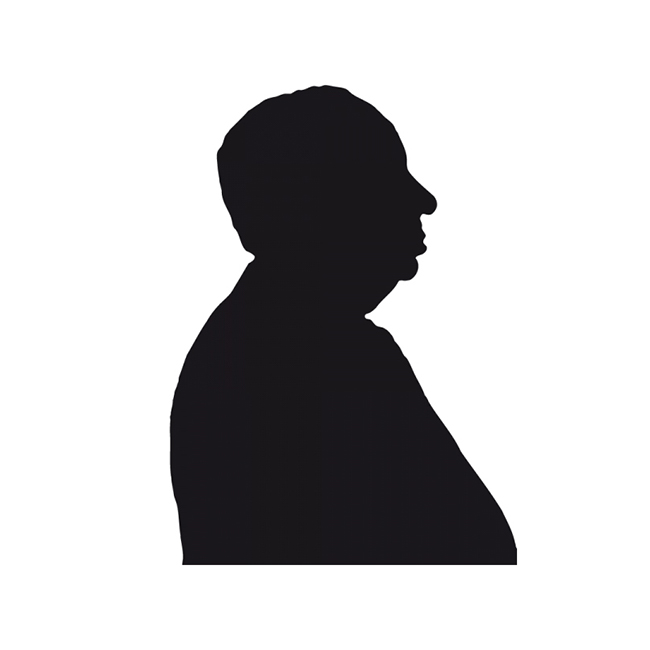 recorte semelhança à mão — silueta hitchcock